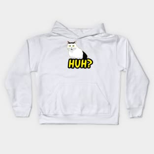 HUH? Cat Meme Kids Hoodie